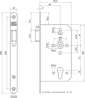 Afbeeldingen van Nemef Cilinder centraalslot type 649/37-kv-60 DIN links