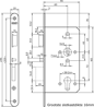 Afbeeldingen van Nemef Cilinder insteek anti-paniekslot zelf type 699/31-60mm DIN links