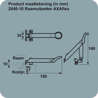 Afbeeldingen van Axa Combi raamuitzetter Axaflex RVS zwart 2640-10-81/E