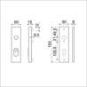 Afbeeldingen van Ami Kortschild, aluminium veiligheidsbeslag 193/15 KT F1 PC55 dd=55-60