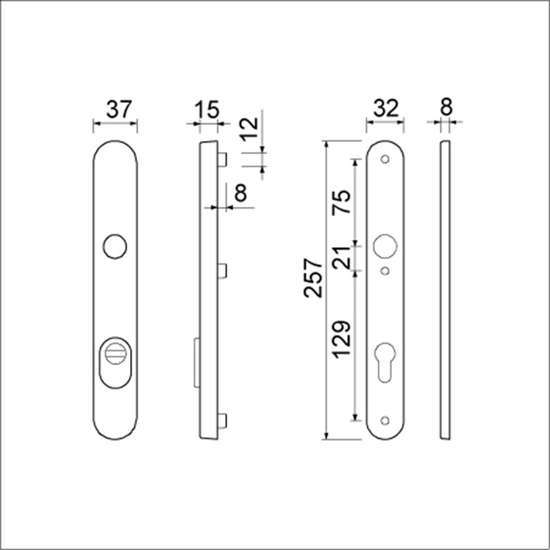 Afbeeldingen van Ami Smalschild, VHB 257/37/2 KT pc72 dd=54-60mm