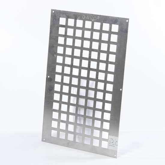 Afbeeldingen van Gavo Ventilatieplaat enkel rij aluminium 50 x 30cm