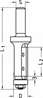 Afbeeldingen van HM keermeskantfrees P65 diameter 19 x 30 x 75 x schacht 8mm