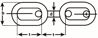 Afbeeldingen van Voetketting op bundel lange schakel 763-04l Type 763 RVS AISI 316 4mm 8000.076.304I