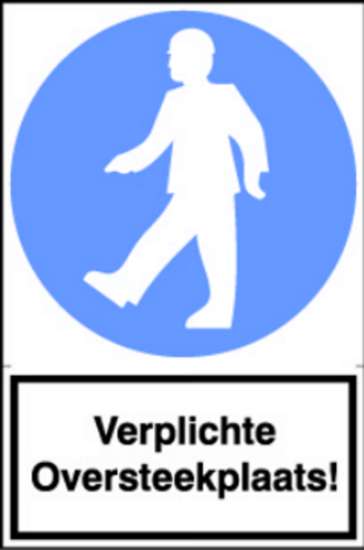 Afbeeldingen van Sticker Verplichte oversteekplaats