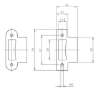 Afbeeldingen van Lips Sluitplaat RVS SPT 2465 R loop 2400