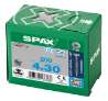 Afbeeldingen van Spax Spaanplaatschroef platverzonken kop RVS T-Star T20 voldraad 4.0x30mm (per 200 stuks)