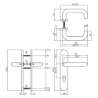 Afbeeldingen van Deurkruk op schild PC72mm met nok 7mm Ital EN1906