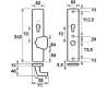 Afbeeldingen van Axa Veiligheidslangschilds knop omkeerbaar -F1 PC72mm 6650-42-11/72