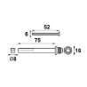 Afbeeldingen van Axa stiftset +3 bouten gr-kr 35-43mm