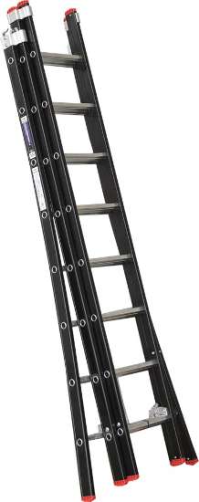 Afbeeldingen van Reformladder Kelfort Magnus zwart 3x8