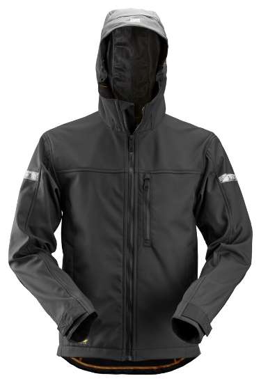 Afbeeldingen van Jack soft shell m/capuchon 1229 zwart L